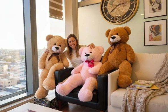 62723 PELUŞ 100CM UZUN AYI ürün görseli 1