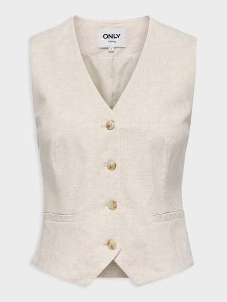15374221 ONLSIESTA S/L LINEN BL VEST TLR ürün görseli 1