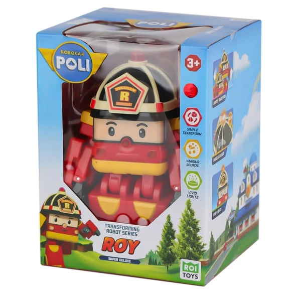POLI MRT-686 Sesli ve Işıklı Robocar Poli Büyük Transforming Robot Roy -Necotoys ürün görseli 1