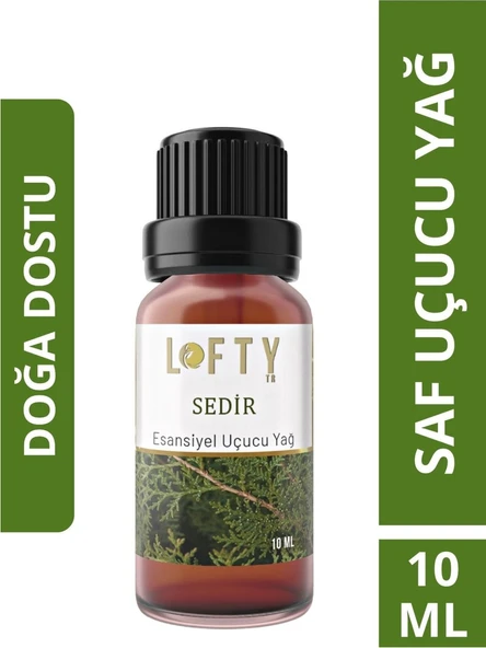 Lofty Sedir Uçucu Yağ Buhurdanlık Esansı Konsantre Oda Kokusu Uçucu Esans Buhur Yağı 10 ml ürün görseli 1