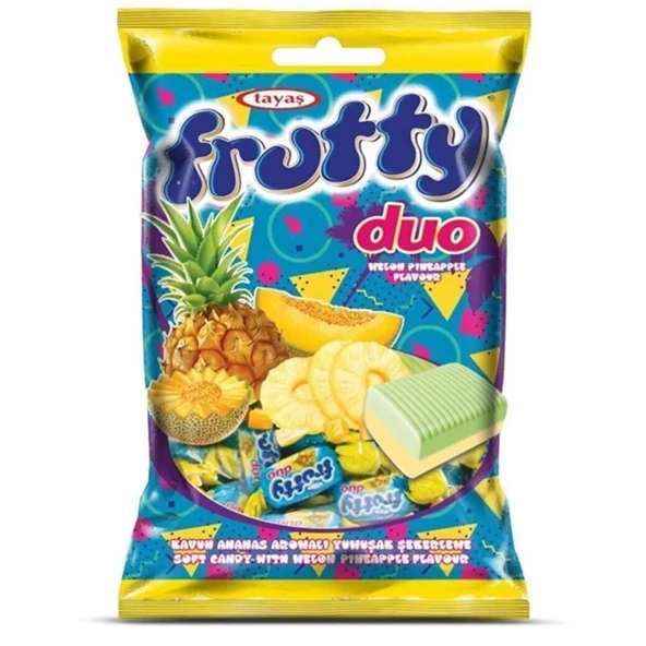 Frutty Duo Kavun-Ananas Aromalı Yumuşak Şeker 350 Gr. ürün görseli 1