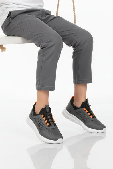 Füme Turuncu Unisex Çocuk Spor Ayakkabı ürün görseli 1