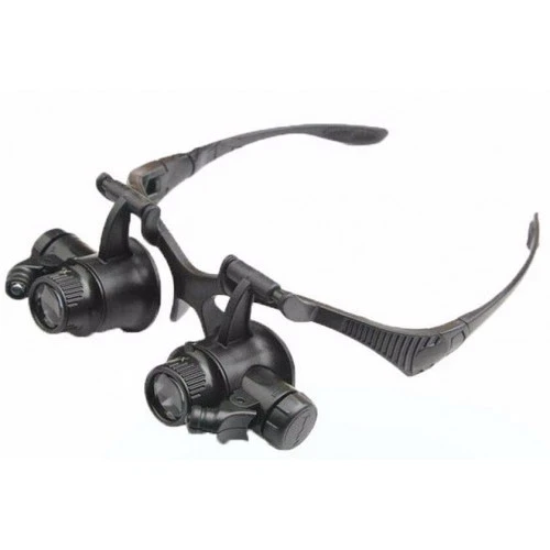 -Gözlük Modeli 10x 15x 20x 25x Lens,2led ışıklı,büyüteç ( Lisinya ) ürün görseli 1