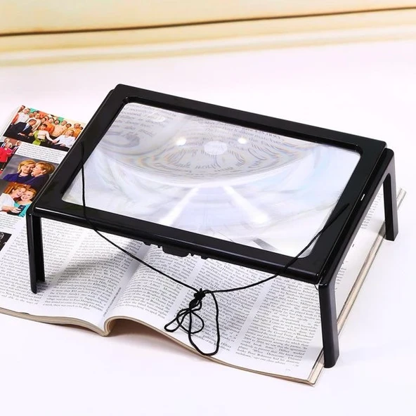 -Led ışıklı Kitap  okuma büyüteç ( Lisinya ) - Resim 2