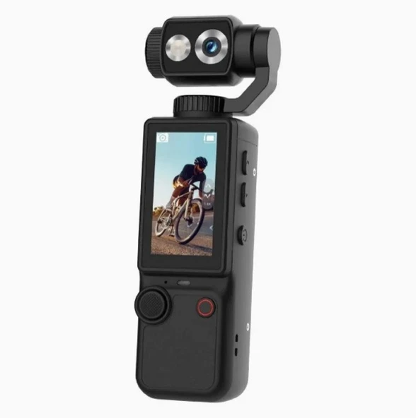 Q8 Aksiyon Kamerası, 4K Video Bloglar ve Video Kaydı Için Uygun (Tripod ve Sd Kart Dahil ) SİYAH ürün görseli 1