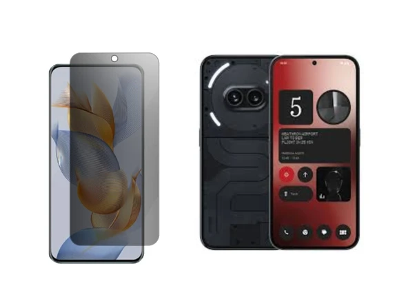 Nothing Phone 4a ile Uyumlu Mat Hayalet (Privacy) 9H Kırılmaz Nano Ekran Koruyucu ürün görseli 1