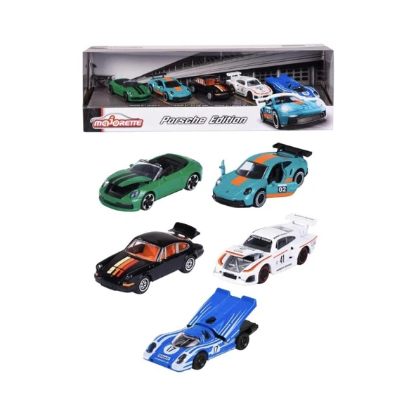 Majorette Porsche Motorsport 5'li Metal Model Arabalar 212053172 ÜRÜN SIFIR SORUNSUZ PAKETİ HAFİF DEFORME ürün görseli 1