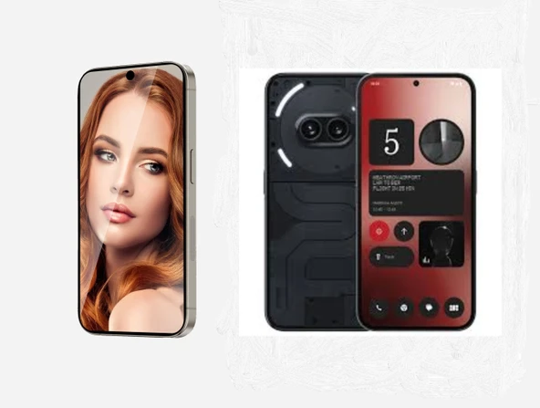 Nothing Phone 4a ile Uyumlu Ayna (Mirror) 9H Kırılmaz Nano Ekran Koruyucu | Ekran Kapalıyken Ayna ürün görseli 1