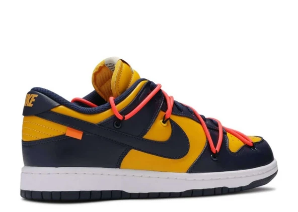 Nike Dunk Low Off-White University Gold Midnight Navy - Resim 4