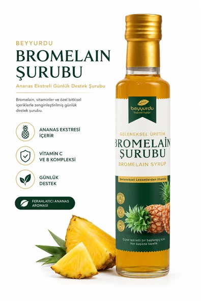 Bromelain Şurubu Beyyurdu Ananas Ekstreli Günlük Destek Şurubu ürün görseli 1