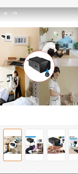 WİFİ KAMERA ADAPTÖR (DÜNYANIN HER YERİNDEN CANLI İZLENİR VE SES VE VİDEO KAYIT EDER ürün görseli 1