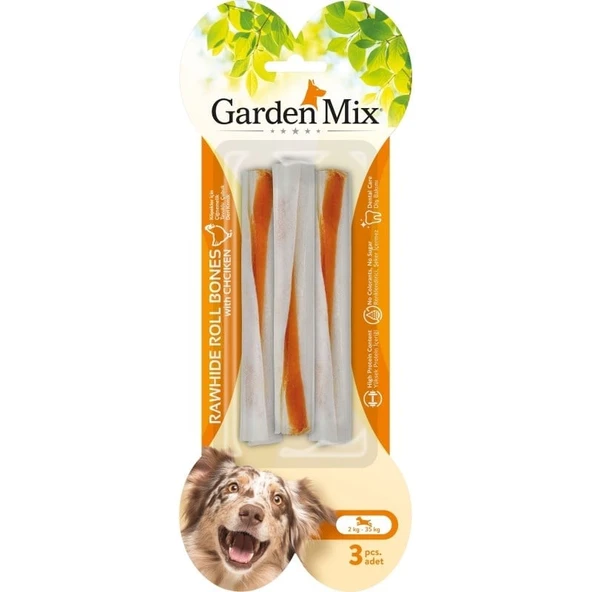 Garden Mix Tavuklu Çubuk Kemik 3lü 15 Cm Skt:12/2027 ürün görseli 1