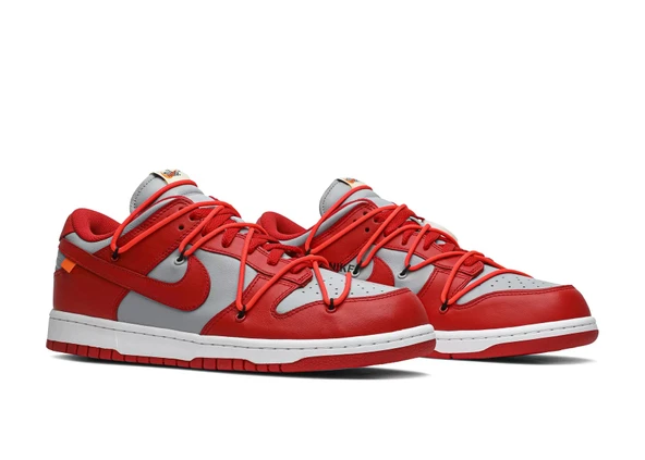 Nike Dunk Low Off-White University Red - Resim 4