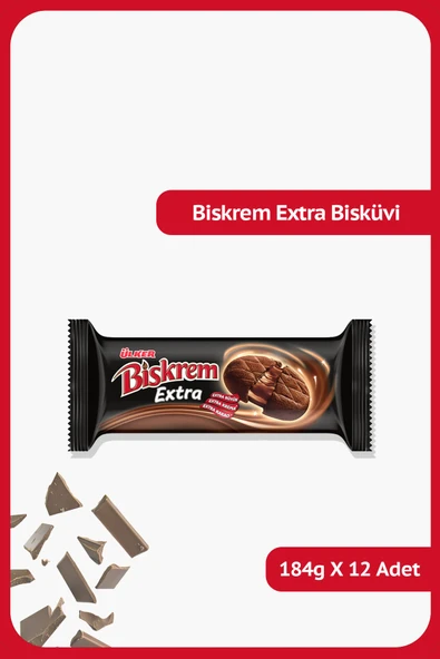 Ülker Biskrem Extra 184 Gr x 12 Adet ürün görseli 1