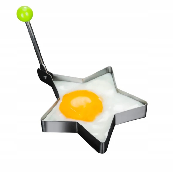 Periboia Metalik Yıldız Şeklinde Metal Omlet Yumurta ve Krep Kalıpları ürün görseli 1