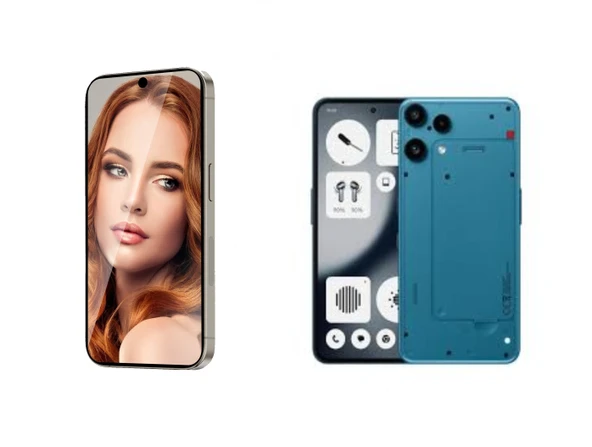 Nothing Phone 3a Lite ile Uyumlu Ayna (Mirror) 9H Kırılmaz Nano Ekran Koruyucu | Ekran Kapalıyken Ayna ürün görseli 1