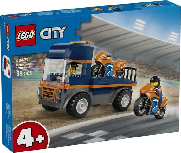 Lego City Motosiklet Taşıyıcı 60491 ürün görseli 1