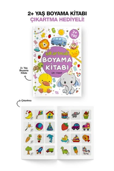 Çıkartmalı Boyama Kitabı  2 Yaş + ürün görseli 1