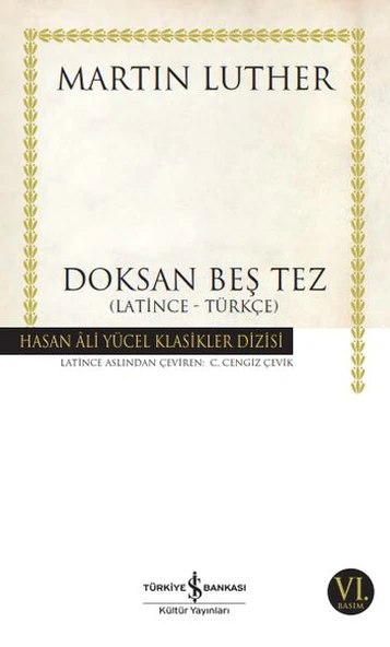Doksan Beş Tez - Hasan Ali Yücel Klasikleri ürün görseli 1