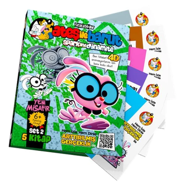 Ateş İle Barut Yeni Misafir Ar (4D) Animasyonlu Kitap Set 2 ürün görseli 1