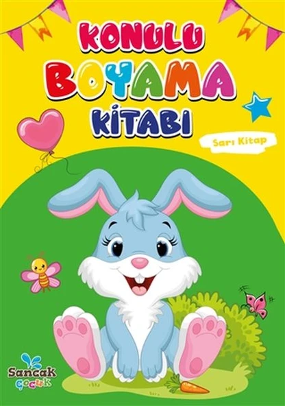 Konulu Boyama Kitabı - Sarı Kitap ürün görseli 1