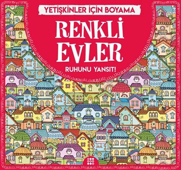 Renkli Evler - Yetişkinler İçin Boyama ürün görseli 1