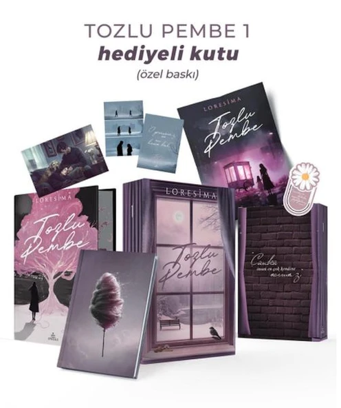 Tozlu Pembe 1 – Ciltli Yan Boyamalı Hediyeli  Kutu ürün görseli 1