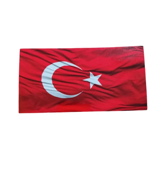 Türk Bayrağı Oto Sticker Küçük Kırmızı Beyaz 16x8cm ürün görseli 1