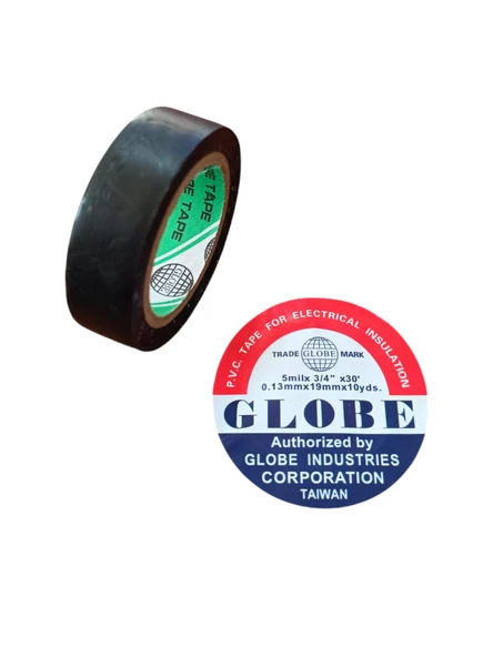Globe İzole Bant Elektrik Kablo Bantı 19mm Siyah ürün görseli 1