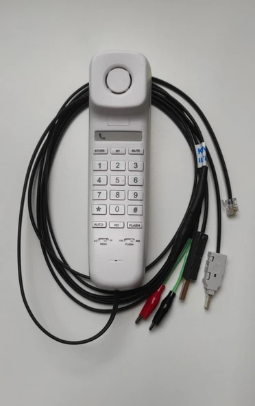 Karel Test Telefonu Kesmeli Kesmesiz Kablolu Beyaz ürün görseli 1