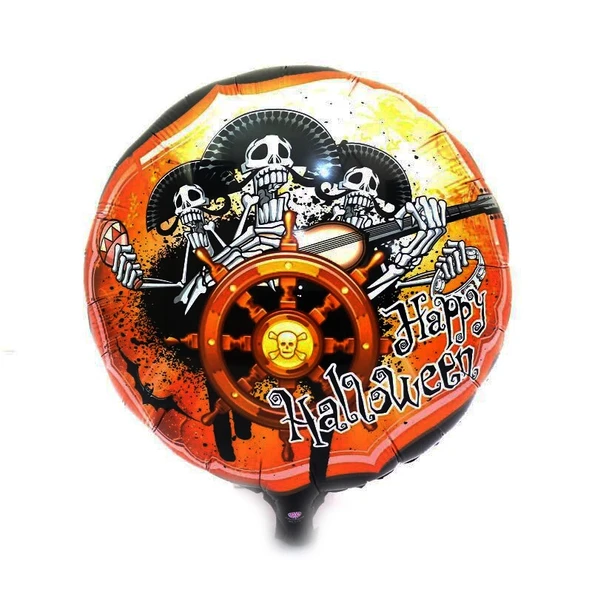 Kuru Kafalı Korsanlar Halloween Şekilli Folyo Balon 45 Cm ürün görseli 1