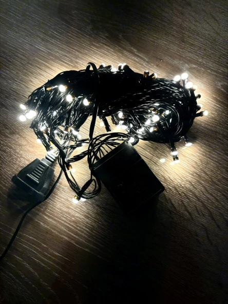 10m 100 Led Damla Uçlu Gün Işığı Siyah Kablo Mz-17-3 ürün görseli 1