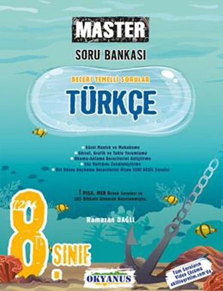 8. Sınıf Türkçe Master Soru Bankası Okyanus Yayınları ürün görseli 1