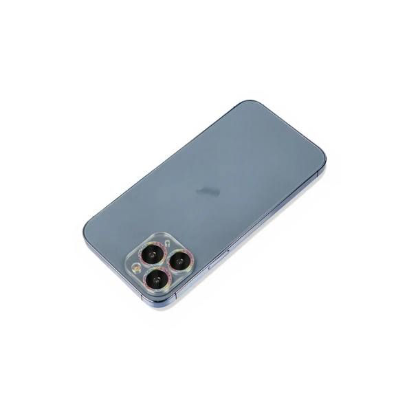 Apple İphone 11 Pro Max Shine Kamera Lens Koruma Cam - Rainbow ürün görseli 1