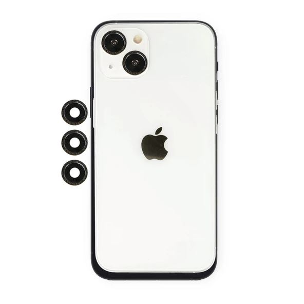 Apple İphone 14 Shine Kamera Lens - Siyah ürün görseli 1