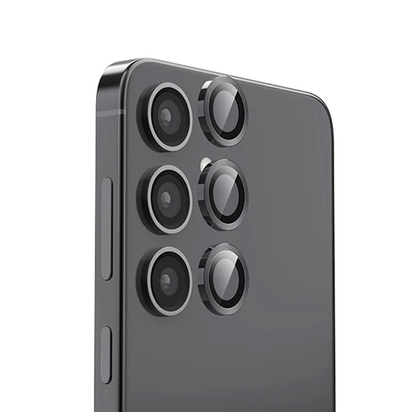 Samsung Galaxy S25 Raze Metal Kamera Lens - Siyah ürün görseli 1
