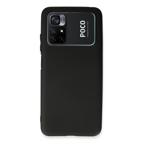 Xiaomi Poco M4 Pro 4g Kılıf First Silikon - Siyah ürün görseli 1