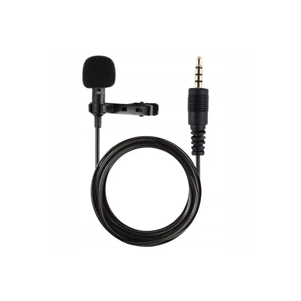 3.5mm Jak 1.5 Metre Double Mikrofon - Siyah ürün görseli 1