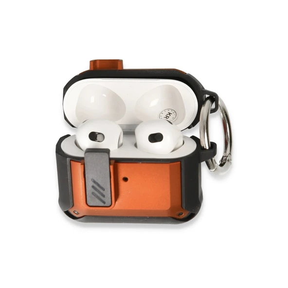 Apple Airpods 3 (3.nesil) Truva Kılıf - Turuncu ürün görseli 1