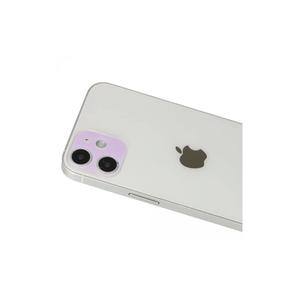 Apple İphone 12 Rainbow Kamera Lens Koruma Cam - Mor ürün görseli 1