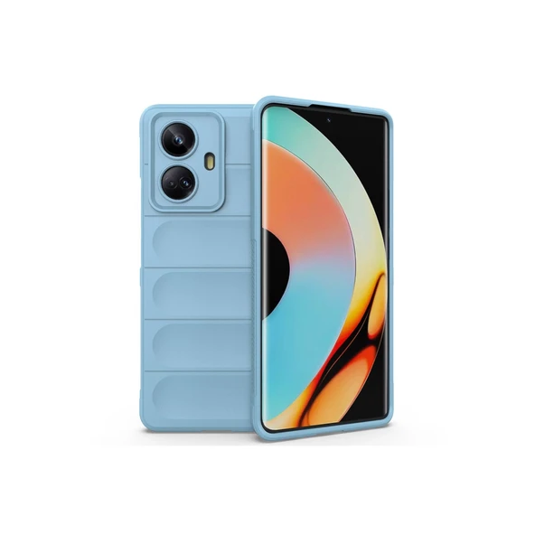 Realme 10 Pro 5g Kılıf Optimum Silikon - Sky Blue ürün görseli 1