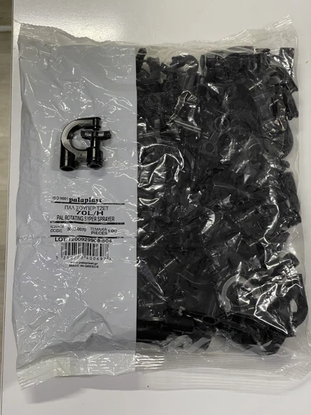 Palaplast Süper Mini Sprink 3003 70 lt / sa 100 Adet Siyah - Resim 2
