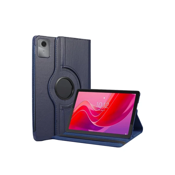 Lenovo Tab M11 Tb330fu 360 Tablet Deri Kılıf - Lacivert ürün görseli 1