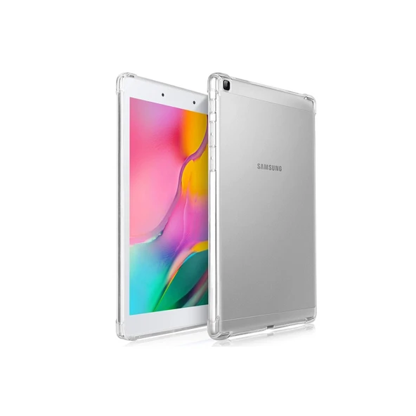 Samsung Galaxy T290 Tab A 8 Kılıf Anti Shock Tablet Silikon - Şeffaf ürün görseli 1