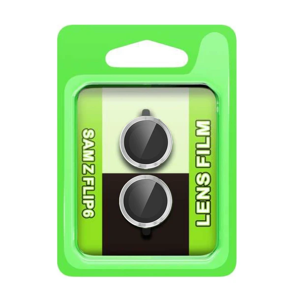 Samsung Galaxy Z Flip 6 Raze Metal Kamera Lens - Gümüş ürün görseli 1
