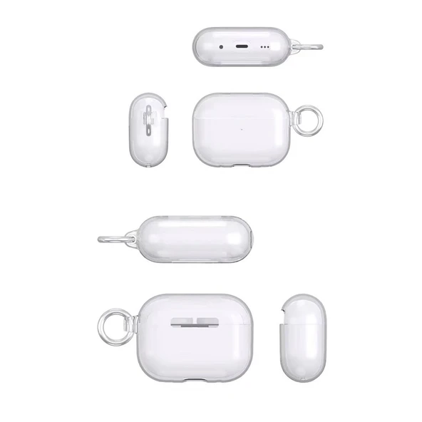 Apple Airpods Pro 2 (2.nesil) Shell Kılıf - Siyah - Resim 3