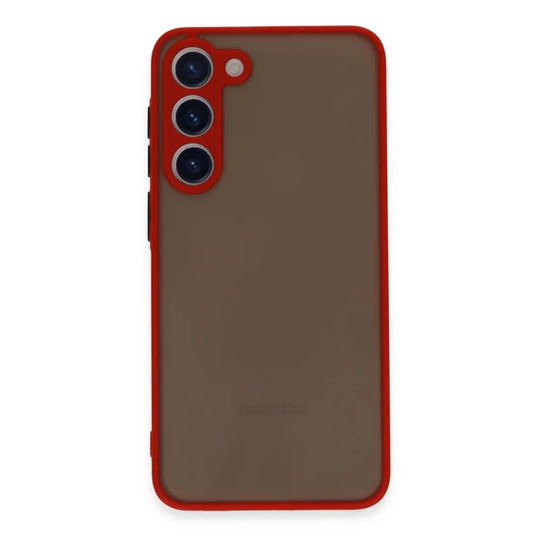Samsung Galaxy S23 Plus Kılıf Montreal Silikon Kapak - Kırmızı ürün görseli 1
