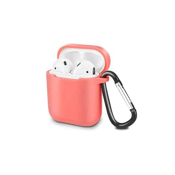 Apple Airpods 2 (2.nesil) Sert Silikon Kılıf - Fuşya ürün görseli 1