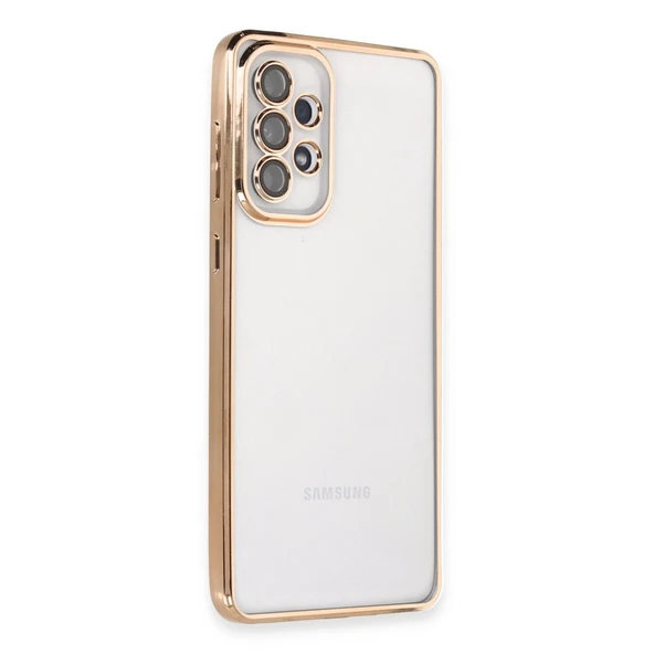 Samsung Galaxy A53 5g Kılıf Razer Lensli Silikon - Gold ürün görseli 1