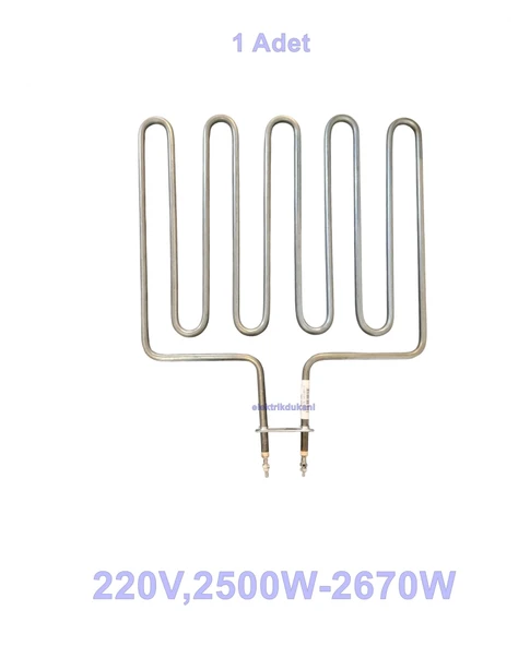 ENDER Hamam Sauna Sobası Rezistansı Flanşlı 2500w 220 Volt 8.5? Cr-Ni ürün görseli 1
